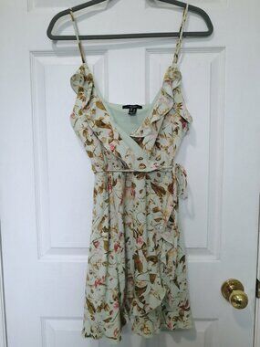 Frilly Faux Wrap Dress